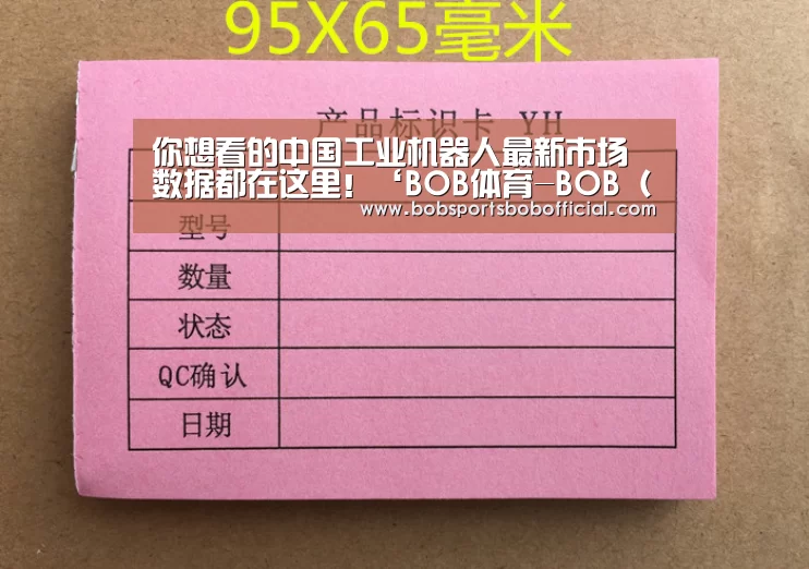 你想看的中国工业机器人最新市场数据都在这里！‘BOB体育-B